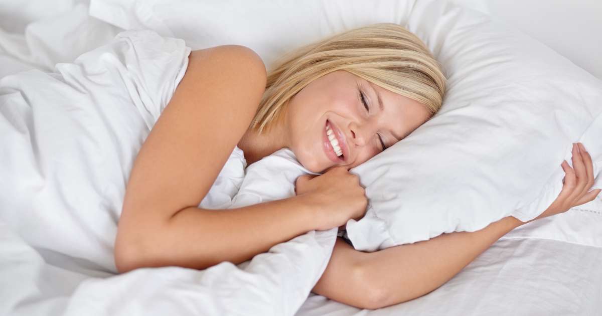 A woman resting.